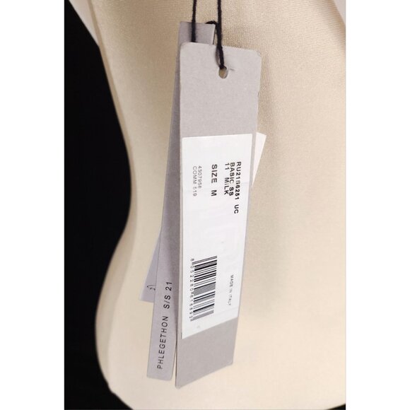 Rick Owens Basic SS T-Shirt M Mens Milk Phlegethon S/S 21 - Picture 9 of 13